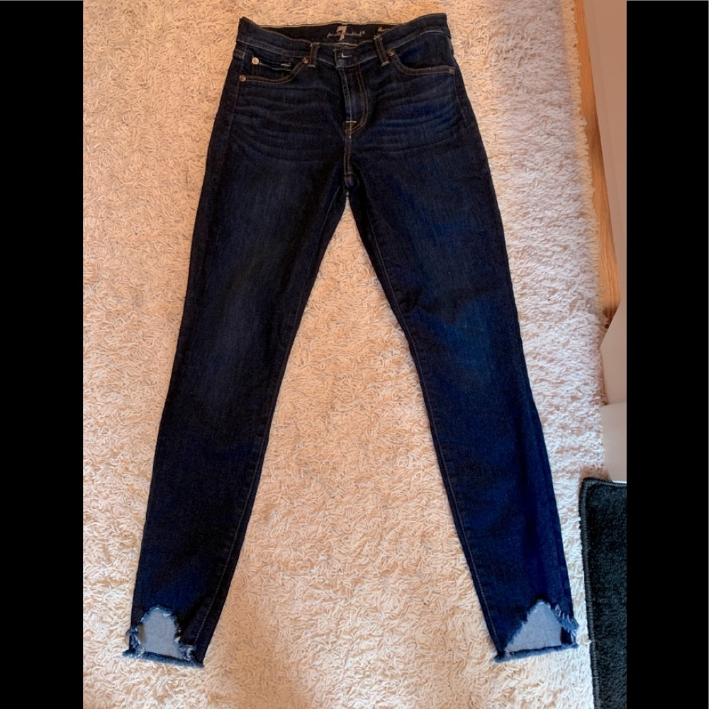 7 For All Mankind Jeans - Size 27 - frayed